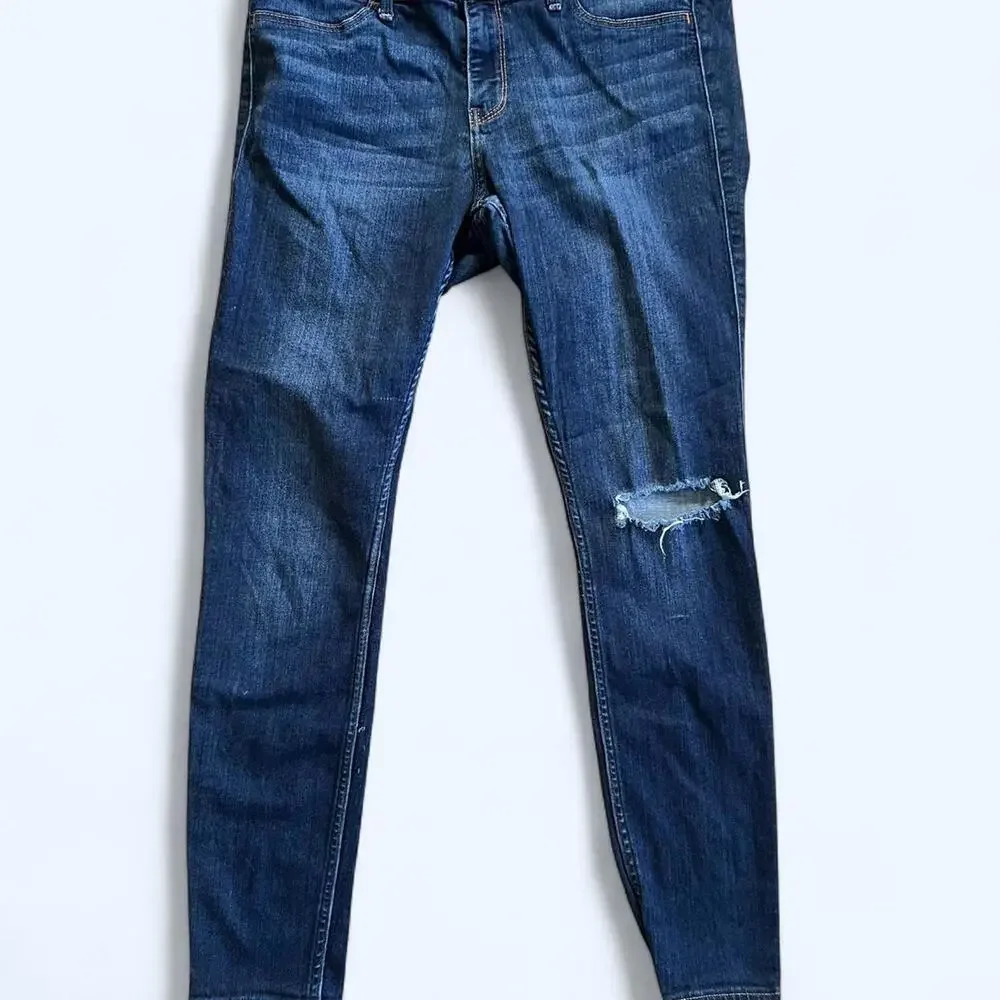 Vintage Hollister Co. stretchy distressed skinny jeans Size 11 regular - Picture 2 of 7